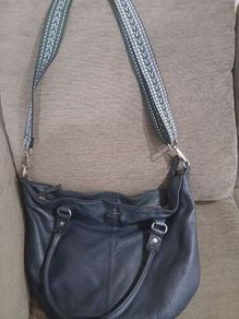 FredsBruder Navy leather bag