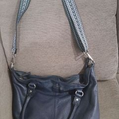 FredsBruder Navy leather bag