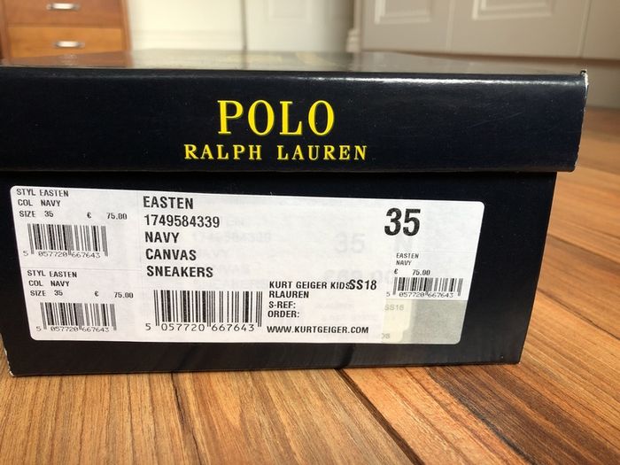 Polo Ralph Lauren Boys Sneakers Size 4
