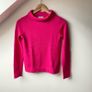 Hobbs London Pink Audrey Jumper Wool Cashmere Roll Neck Sweater Image 4