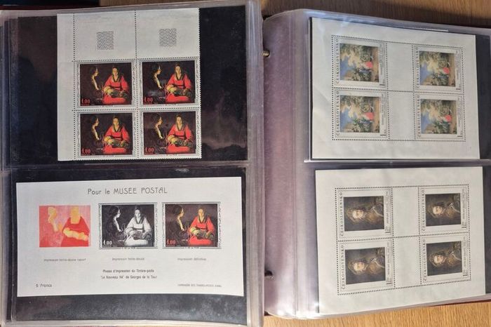 Stamp, cover album. France, Czechoslovakia, Hungary , Cuba, Spain, Paraguay, EU