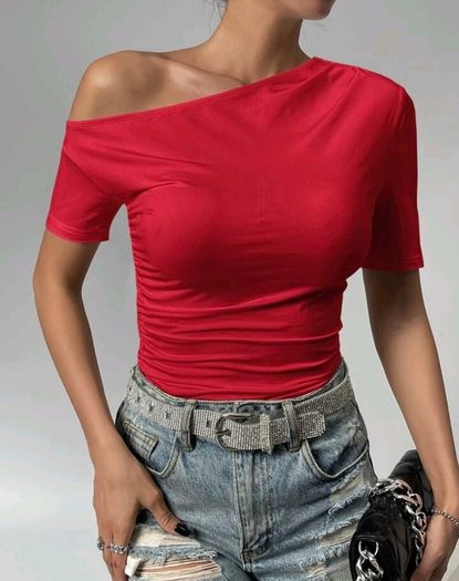 Asymmetric red top fits Xs s new