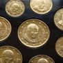 Vatican 2010 euro coins set & St Peters medal 24k Gold plated & Rhodium gilt limited edition Image 6