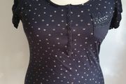 Pepe Jeans London Ladies Providence T Shirt Top New With Tags Size M Blue Black CAN POST
