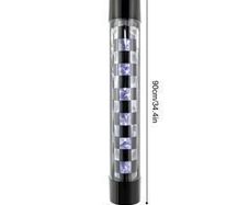 34.4" Barber Shop Led Checked Style Pole Light - Free Delivery Or Pick Up In Store