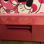 Mostrop Ikea TV stand unit cabinet vtg Pink Rose glass shine unit ps Image 5