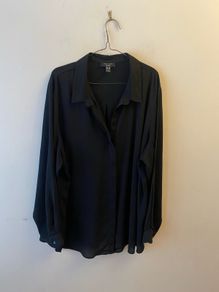 New Look curves black blouse (size 26)
