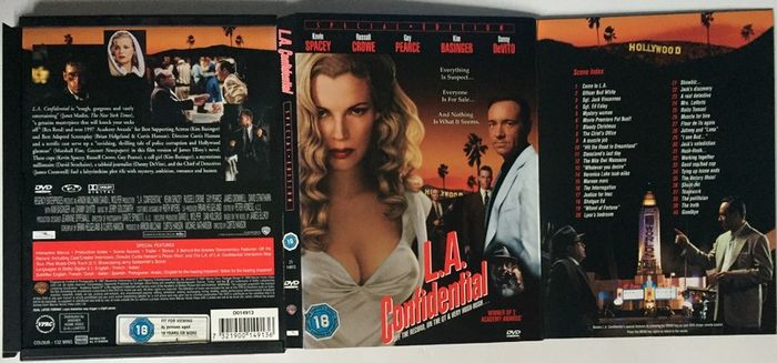 L.A. Confidential [1997] Russell Crowe, Guy Pearce, Kevin Spacey, Kim Basinger & Danny DeVitio [Movie DVD] Academy Award Winner
