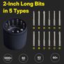 Electric Screwdriver Rechargeable, 3.6V Cordless Screwdriver Set USB-C, 3 Torque Settings, 1500mAh Battery, LED Light & 12 S2 Metal Bits for Furniture/Electrical Repairs Image 7