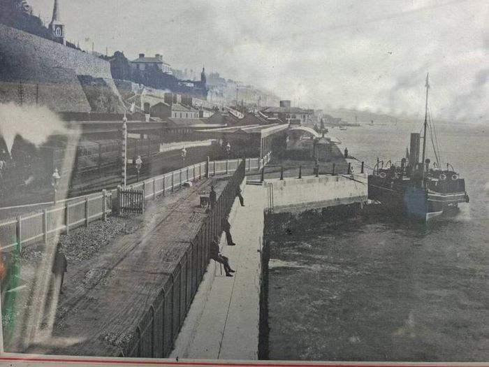 Old framed picture of Cobh (c1900)