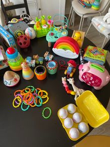 Assorted baby toys & books