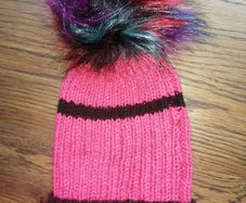 hand knitted adults bobble hats