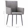 2x Dining Chairs With Armrests Grey - Free Delivery Nationwide Image 6
