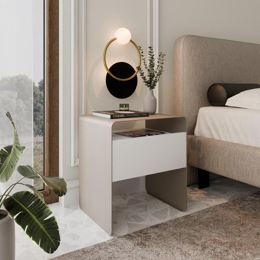 Mono Minimalist Bedside Table with Drawer