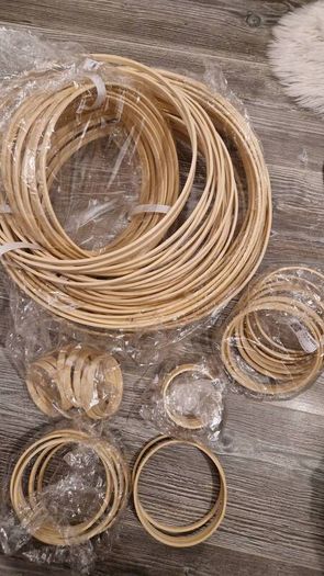 Lot of Bamboo Hoops for Dreamcatcher / Macrame Making