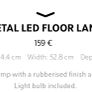 Zara Home LED Floor Lamp. Current Stock Image 7