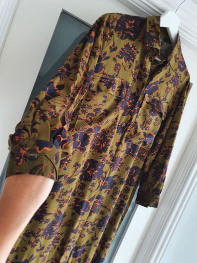 PRIMARK khaki midi Sz 8 - Bnwot Rrp 21