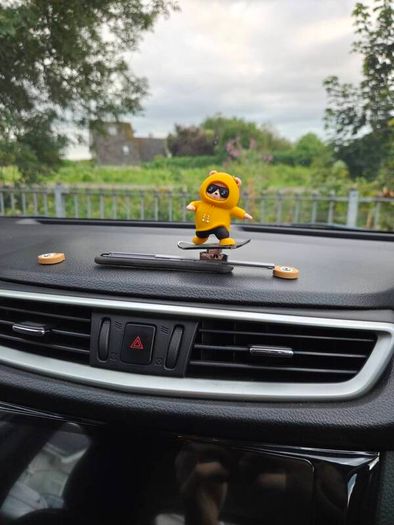 Sliding Panda Skateboard Car Dashboard Ornament