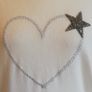 Carla Giannini Women's Angora Mix Top With Heart & Stars New With Tag White Image 4