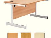 New Straight Office Desk with Cantilever Legs W1200 x D800mm