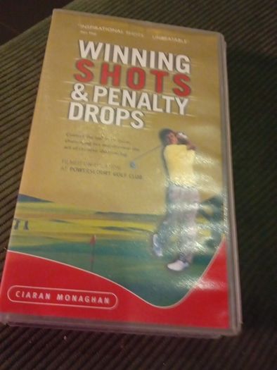 Golf Winning Shots And Penalty Drops Vhs Tape