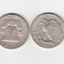 USA, 2 x Half Dollars, 1961,&1940, 90% silver coins (no. 451) Image 2