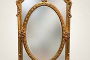 Magnificent French-Style Gilt Section Mirror