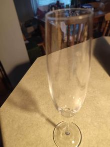 Tipperary crystal large champagne glass 26.5 cm tall.