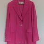 Fab Zara Cerise Pink Blazer & Trousers  Both Size Large UK 12 Image 8