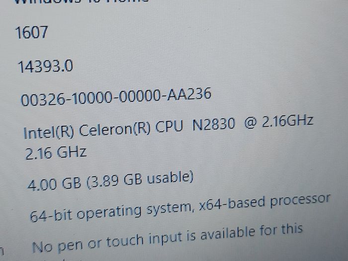 Toshiba Satellite C50-B-14D, Intel Celeron CPU N2830 2.1GHz, 4GB Ramm, 500GB HDD, Windows 10, Microsoft Edge, Chrome