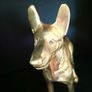 vintage brass dog Image 4
