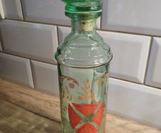 Vintage Green Fitzgerald Whiskey Botyle