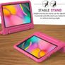 For Samsung Galaxy Tab A 8.0" 2019 Kids Case Shockproof Cover With Stand Pink Image 2