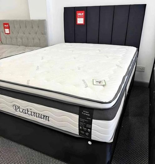 New Stylish SINGLE ,Double, King And Superking Sizes Divan Beds Instock. Tufted Memory Foam Mattresses And Optional Drawers Available