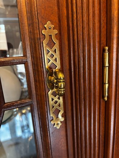 Beautiful Chippendale Style Display ( 2 piece) Cabinet- Almost new condition