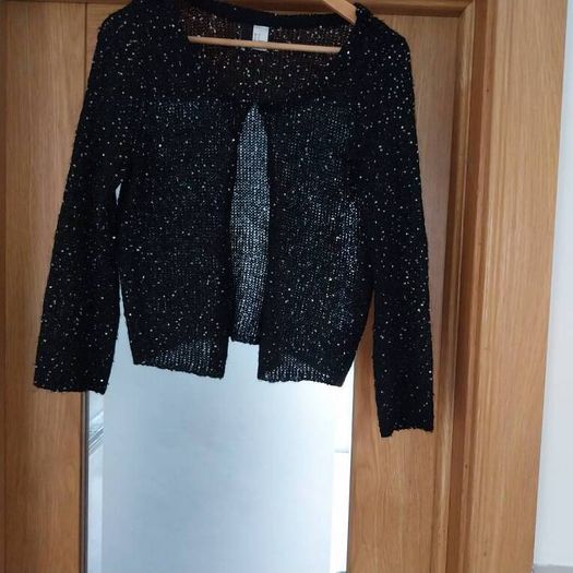 Ladies A line swing style dress and cardigan.