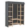 Wardrobe Grey 135x40x170 cm Fabric Image 5