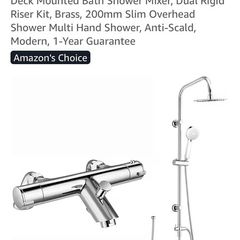 shower over bath - deck mounted taps