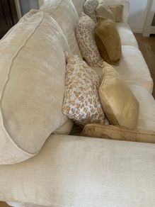 9 foot long cream sofa