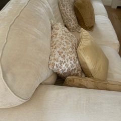 9 foot long cream sofa