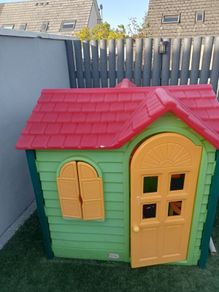 little Tikes playhouse and slide