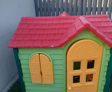 little Tikes playhouse and slide