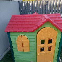 little Tikes playhouse and slide