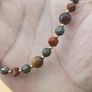Vintage Tiger'sEye ,Jasper & Old Brass Beads Necklace Image 10