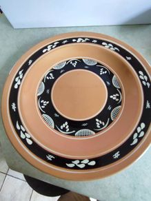 Lovely Pottery Hanging Bowl from Portugal.