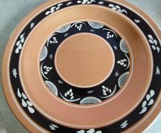 Lovely Pottery Hanging Bowl from Portugal.