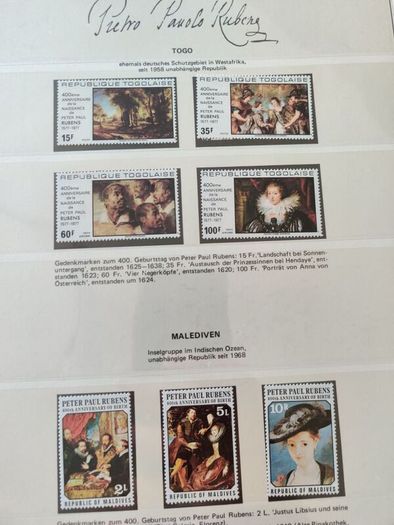 Paul Rubens 55 Pages Stamps Album World Collection