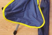New - A Navy Camping Stool - Steel Legs - Festival ready #