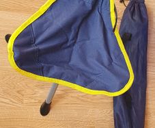 New - A Navy Camping Stool - Steel Legs - Festival ready #