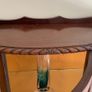 mahogany half moon cabinet Image 7
